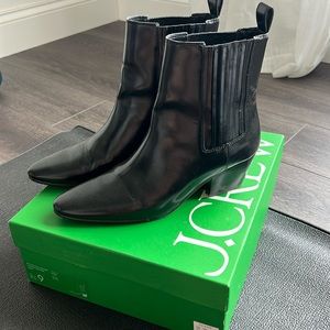 J. Crew Black Ankle Boots